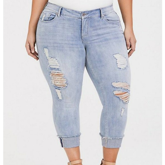 torrid Denim - Torrid Distressed Boyfriend Jeans